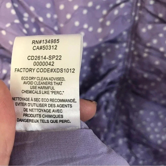 For Love and Lemons Chelsea Purple and White Lovecore Mini Dress Size Small NWT - Picture 9 of 11